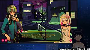 bondage fights with chainsaw girl dohna dohna in anime hentai blowjob