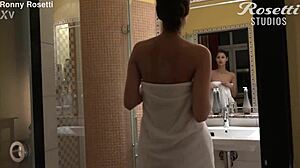 Extreme skinny solo performance in suggestive poses