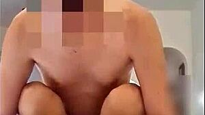 watching pam hotwife as schoolgirl, banging without condom while husband can't resist joining