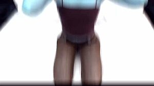 skinny teen with perky tits teases cock in yoga pants