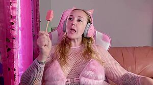 ASMR Lollipop Sucking and Licking Session