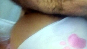 This Mexican prostitute in cat lingerie gets a bareback anal pounding.