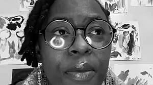 bride asks, 'have you had sex with a married man?' ebony milf replies about tongue in ear