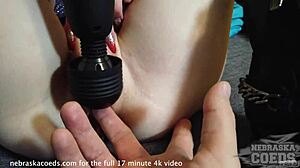 nervous first time masturbating on sofa during polish casting interview