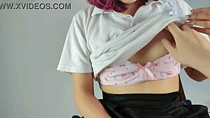 Petite Mexican student in uniform begs for help, gets drilled hard.