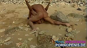 Tera Patrick gets fucked hard on the beach