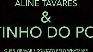 Aline Tavares Feels The Power Of The Big Black Cock!