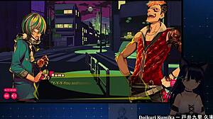 bondage fights with chainsaw girl dohna dohna in anime hentai blowjob