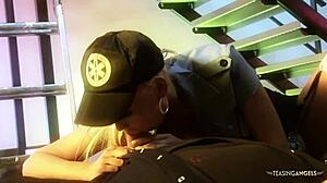 Horny worker gets to fuck a busty medic carly parker