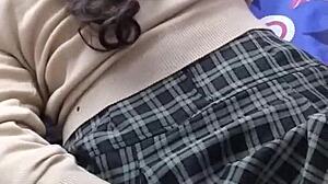 i watched these 18 year old mexican students getting fucked in uniform by a fifty year old guy with big tits and anal