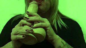 Amateur Wife Gives Stocking Jerk Off Instructions