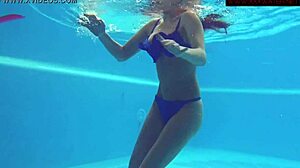 Lina Mercury Enjoys Swimming Pool