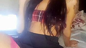 Why is bia the hot student showing her pussy without panties?