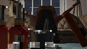 Tough guy breaks into the house and loves the sexual encounter