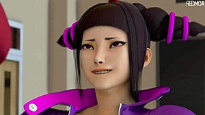 Cammy Pays Bet To Juri With Big Cock