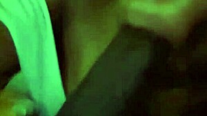 black couple pleasures each other with deepthroat and fingering