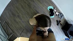 spy pov fucks slurping twat alice march like a boss