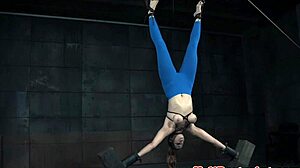 Bigbooty sub getting toyed and whipped