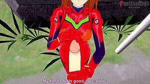 Asuka langley soryu having sex blowjob and fucking pov neo genesis evangelion