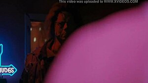 Descriptive scene from Halloween 2 2009 featuring a sexy nude brunette girl