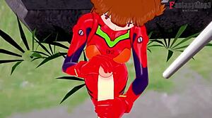 Asuka langley soryu having sex blowjob and fucking pov neo genesis evangelion