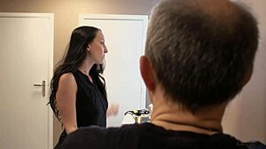 Bella Angel Blowjob To BDSM Master Machine