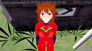 Asuka langley soryu having sex blowjob and fucking pov neo genesis evangelion