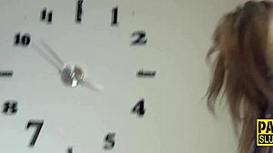 Throating tattooed submissive blonde milf