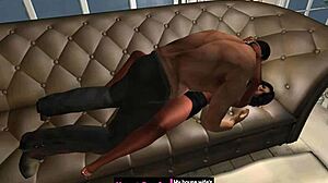 Tough guy breaks into the house and loves the sexual encounter