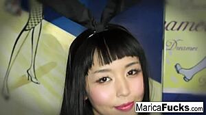 Marica Strips Off Her Costume and Plays with Herself