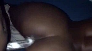 Backshots and creampie slim thick ebony