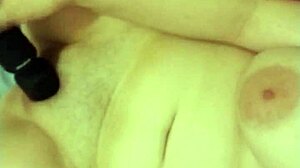 sexy white girl squirts wildly all over herself.  