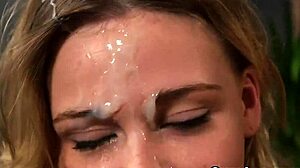 Naughty Doll Swallows Cumshot