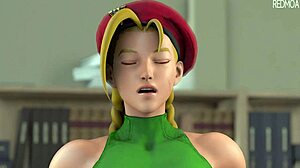 Cammy Pays Bet To Juri With Big Cock