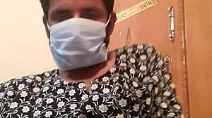 gay guy masturbates in wife's gown