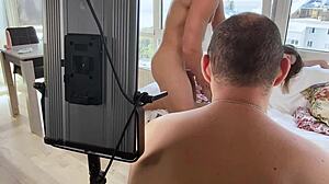 anal backstage with busty amalia davis on monster cock