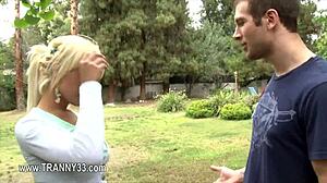 Horny Busty Shemale Gets Penetrated In Her Ass!