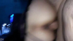 he grabs her round ass and fucks it nicely, making her moan with pleasure in this intense session.