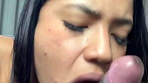 She can't resist that huge cock!