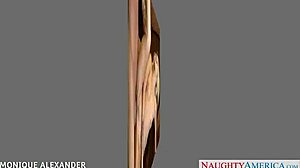 Tattooed monique alexander gets small 18+ tits jizzed after sucking.