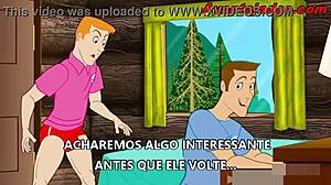 My horny uncle in gay cartoon sex