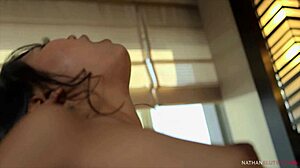 newlyweds simone sonay and angelina chung fuck in front of jon jon 😍