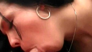 I Love Watching This Horny Brunette Babe Suck Cock