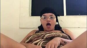 Latina Prostitute Teases with Big Tits and Vibrator Play