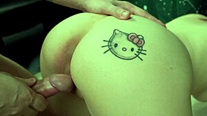 hot blonde gets fucked doggystyle, cum on fingers stretching tight hole 😏