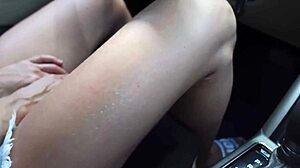 Young Petite 18+ Gets Ass Fucked and Cum in Car