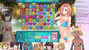 Vtuber LewdNeko Plays HuniePop 2 Double Date in Wild Group Action Part 3