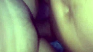 That huge cumshot from the black guy landed right on my belly, feeling so interracial and intense