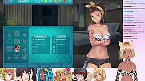 Vtuber LewdNeko Plays HuniePop 2 Double Date in Wild Group Action Part 3