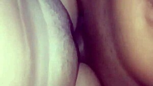 That huge cumshot from the black guy landed right on my belly, feeling so interracial and intense